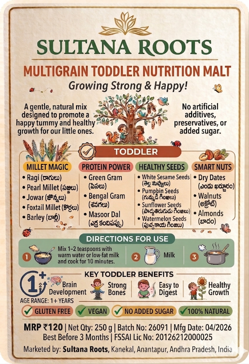 Multigrain Toddler Nutrition Malt